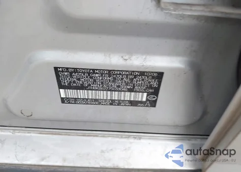 2007 Lexus Is 250 from USA, damaged, VIN JTHBK262775033046